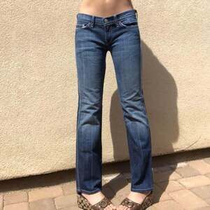 7 For All Mankind Women's Blue and Navy Jeans